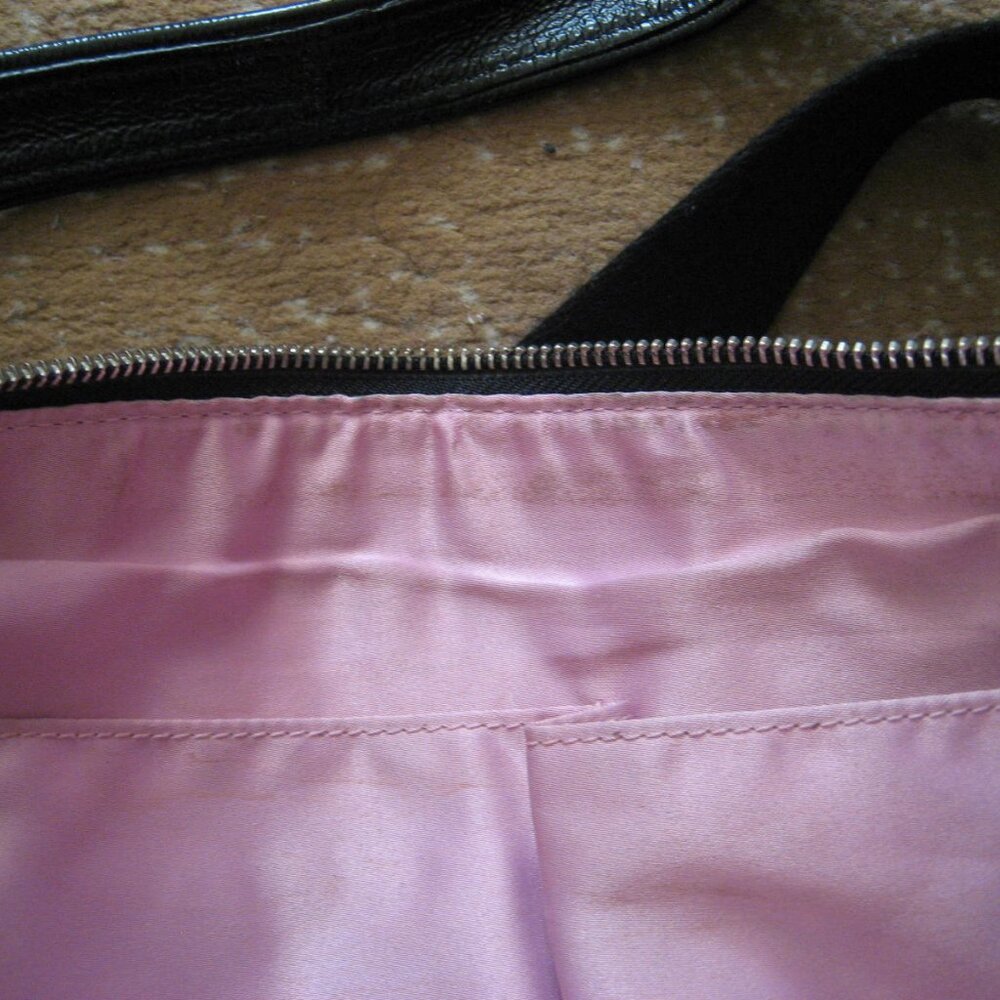 Authentic COACH Poppy Moonlight Crossbody Signature Bag, Black Gray #17047 - Picture 9 of 13